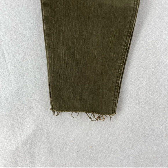 Zara Distressed Raw Hems High Rise Skinny Jeans - Picture 8 of 11